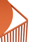 Оранжевый приставной стол из металла Lattice варинант исполнения - 5 | Loft Concept в Волгограде