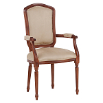 Стул с подлокотниками из натурального бука бежевый Solid Luxury варинант исполнения - 2 | Loft Concept в Волгограде