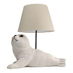 Настольная лампа в детскую Белый морской котик варинант исполнения - 1 | Loft Concept в Волгограде