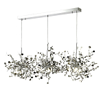 Люстра подвесная из трех частей с металлическими круглыми элементами Terzani Argent варинант исполнения - 7 | Loft Concept в Волгограде