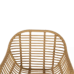 Стул с ротанговым плетением Wicker Half Chair с подлокотниками варинант исполнения - 4 | Loft Concept в Волгограде