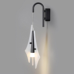 Бра черного цвета с плафоном из рельефного стекла Glass Pod варинант исполнения - 4 | Loft Concept в Волгограде