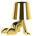 Настольная лампа фигурная цвета золото с гладким абажуром Высота 17 см Sophia варинант исполнения - 2 | Loft Concept в Волгограде