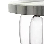 Дизайнерский журнальный стол на 3-х овальных прозрачных ножках Tukutic варинант исполнения - 1 | Loft Concept в Волгограде