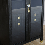 Дизайнерский шкаф витрина Elsa Dreams Black с 4-мя ящиками варинант исполнения - 3 | Loft Concept в Волгограде