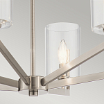 Люстра с 6-ю прозрачными цилиндрическими плафонами Kichler варинант исполнения - 13 | Loft Concept в Волгограде