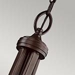 Люстра подвесная с двойным круглым плафоном из органзы и матового стекла Kichler варинант исполнения - 7 | Loft Concept в Волгограде