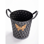 Железное кашпо Gold butterfly design варинант исполнения - 2 | Loft Concept в Волгограде