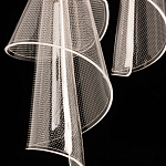 Люстра каскадная с 10-ю прозрачными плафонами Wave Line варинант исполнения - 9 | Loft Concept в Волгограде