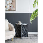 Столик кофейный с столешницей из черного мрамора Compact Black Marble Table варинант исполнения - 8 | Loft Concept в Волгограде