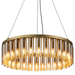 Люстра со стеклянными цилиндрическими плафонами Luminous Cylinders Amber Round варинант исполнения - 3 | Loft Concept в Волгограде