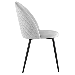 Мягкий стул в сером велюре Miruna Chair варинант исполнения - 5 | Loft Concept в Волгограде