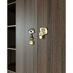 Большой шкаф с витриной Elsa Dreams Walnut варинант исполнения - 5 | Loft Concept в Волгограде