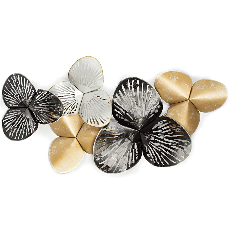Панно настенное Blank Sheet Petal Золотой Серебряный Панно настенное Blank Sheet Petal Золотой Серебряный в Волгограде | Loft Concept