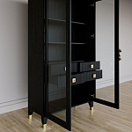 Дизайнерский шкаф витрина Elsa Dreams Black с 4-мя ящиками варинант исполнения - 7 | Loft Concept в Волгограде