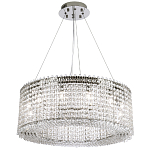 Круглая люстра с хрустальными подвесками хром Crystal Art Chrome Chandelier 12 варинант исполнения - 2 | Loft Concept в Волгограде