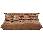 Дизайнерский кожаный диван коричневый без подлокотников Aveline Leather Sofa варинант исполнения - 1 | Loft Concept в Волгограде