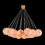 Люстра подвесная круглая с сферическими плафонами из натурального камня Glowing Spheres варинант исполнения - 1 | Loft Concept в Волгограде