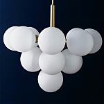 Люстра круглая со стеклянными сферами Maleficent варинант исполнения - 1 | Loft Concept в Волгограде