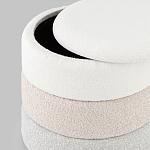 Пуф Three Colors в ткани букле из трех цветов  варинант исполнения - 4 | Loft Concept в Волгограде