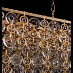 Люстра овальная каскадная с подвесками в форме колец Galaxy of Light варинант исполнения - 3 | Loft Concept в Волгограде