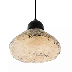 Подвесной светильник с янтарным фактурным плафоном Lamp with Frozen Glass Effect варинант исполнения - 1 | Loft Concept в Волгограде