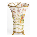 Ваза из фарфора с бронзовой стрекозой  Paradise Dragonfly варинант исполнения - 2 | Loft Concept в Волгограде