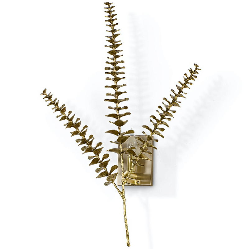 Бра Brass Eucalyptus Branches Lighting Wall Lamp Латунь Бра Brass Eucalyptus Branches Lighting Wall Lamp Латунь в Волгограде | Loft Concept