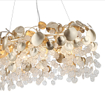 Люстра с декоративными подвесками из прозрачного стекла в форме монеток FAIRYTREE Light варинант исполнения - 9 | Loft Concept в Волгограде