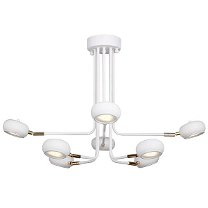 Люстра Curved Stix Chandelier 8 White
