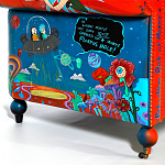 Кресло "Умный Умник" Rick and Morty graffiti chair натуральная кожа  варинант исполнения - 8 | Loft Concept в Волгограде