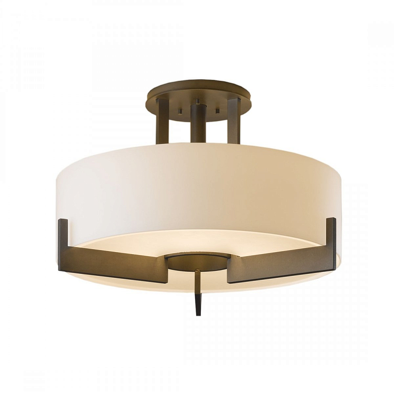 Cветильник Hubbardton Forge Axis Semi-Flush Молочный Бронза Cветильник Hubbardton Forge Axis Semi-Flush Молочный Бронза в Волгограде | Loft Concept