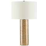 Настольная лампа золотая с цилиндрическим абажуром Golden Mosaic варинант исполнения - 2 | Loft Concept в Волгограде