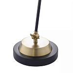 Настольная лампа с наклонным корпусом и подвижным плафоном в сочетании золотистого и чёрного цвета Work Surface Light варинант исполнения - 5 | Loft Concept в Волгограде