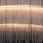 Люстра круглая с прозрачными стеклянными трубками Nembus варинант исполнения - 4 | Loft Concept в Волгограде