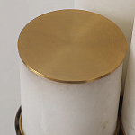 Торшер геометрический с тремя мраморными плафонами Marble Tripod варинант исполнения - 9 | Loft Concept в Волгограде