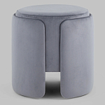Пуф Alice Poof Grey Серый велюр варинант исполнения - 2 | Loft Concept в Волгограде