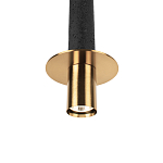 Подвесной светильник с узким цилиндрическим плафоном и золотым металлическим декором Concrete Pipe варинант исполнения - 6 | Loft Concept в Волгограде