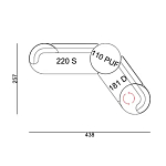 Угловой диван Calypso с поворотным механизмом и пуфом   варинант исполнения - 7 | Loft Concept в Волгограде
