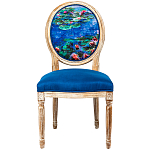 Стул из натурального бука с цветочным принтом Impressionism in Art варинант исполнения - 1 | Loft Concept в Волгограде