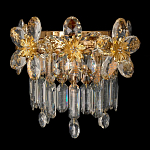 Бра с декоративными элементами в виде крупных хрустальных цветов Palace Gardens варинант исполнения - 1 | Loft Concept в Волгограде