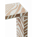 Консоль Дизайнерская Kenya Console ZEBRA Bone Inlay Beige варинант исполнения - 2 | Loft Concept в Волгограде