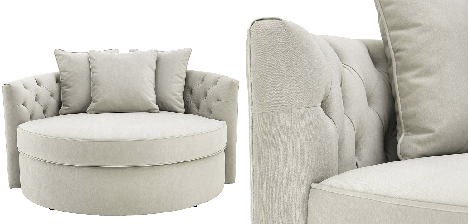 Диван Eichholtz Sofa Carlita Pebble grey Диван Eichholtz Sofa Carlita Pebble grey - Loft-Concept в Волгограде