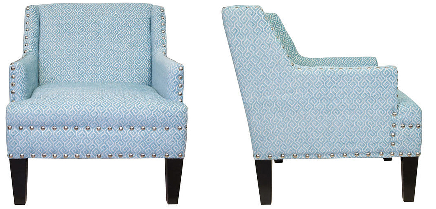 Кресло Fabio Armchair Velour blue Кресло Fabio Armchair Velour blue - Loft-Concept в Волгограде