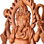 Панно из дерева Ганеша Panel With Animals варинант исполнения - 2 | Loft Concept в Волгограде