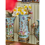 Ваза с птичкой из фарфора с бронзовыми элементами Garden of Eden варинант исполнения - 8 | Loft Concept в Волгограде