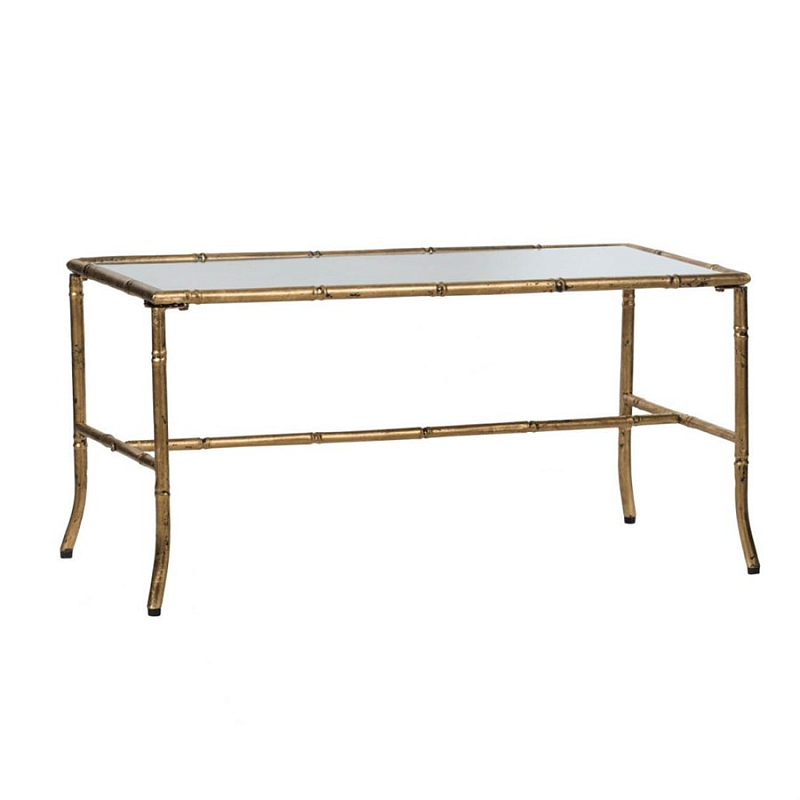 Журнальный стол Bamboo Frame Золотой Прозрачный Журнальный стол Bamboo Frame Золотой Прозрачный в Волгограде | Loft Concept