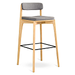 Барный стул из массива ясеня Elegant Ash Shape варинант исполнения - 2 | Loft Concept в Волгограде