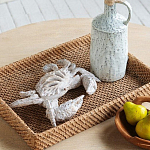 Статуэтка краб с детализированной текстурой в белом цвете Marine Accessories варинант исполнения - 6 | Loft Concept в Волгограде