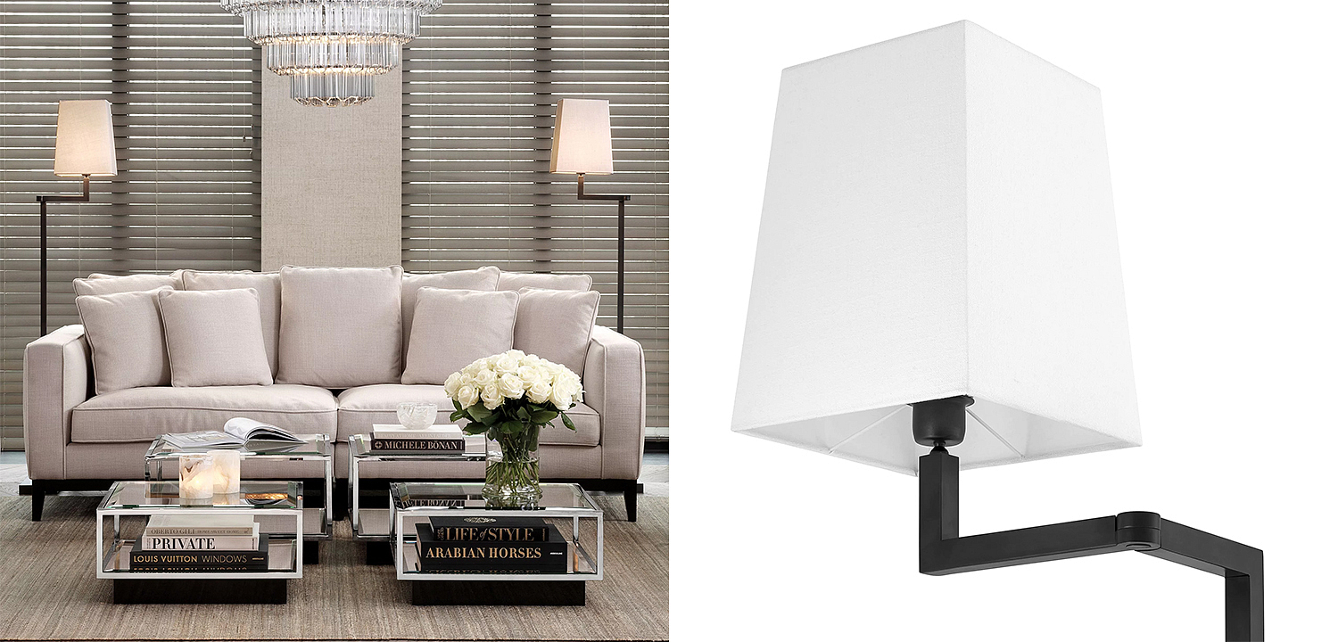 Торшер Eichholtz Floor Lamp Cambell Bronze Торшер Eichholtz Floor Lamp Cambell Bronze - Loft-Concept в Волгограде
